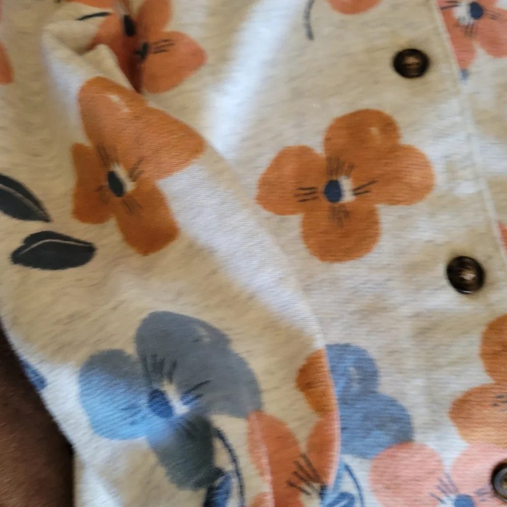 Carter's Floral Button-Up Baby Cardigan - Picture 5 of 5